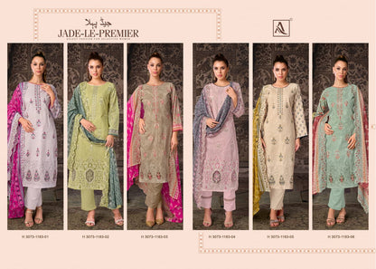 Jade Le Premier Alok Cambric Cotton Karachi Salwar Suits Supplier Ahmedabad