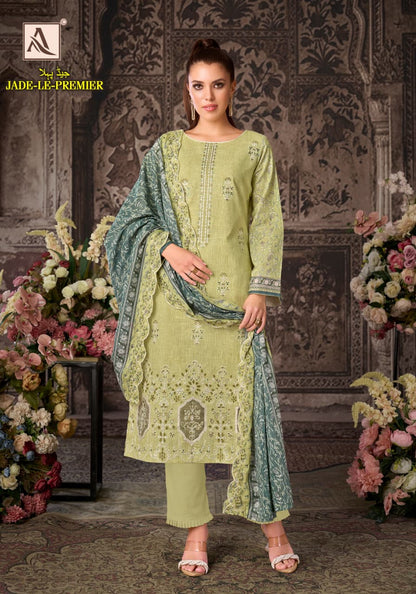 Jade Le Premier Alok Cambric Cotton Karachi Salwar Suits Supplier Ahmedabad
