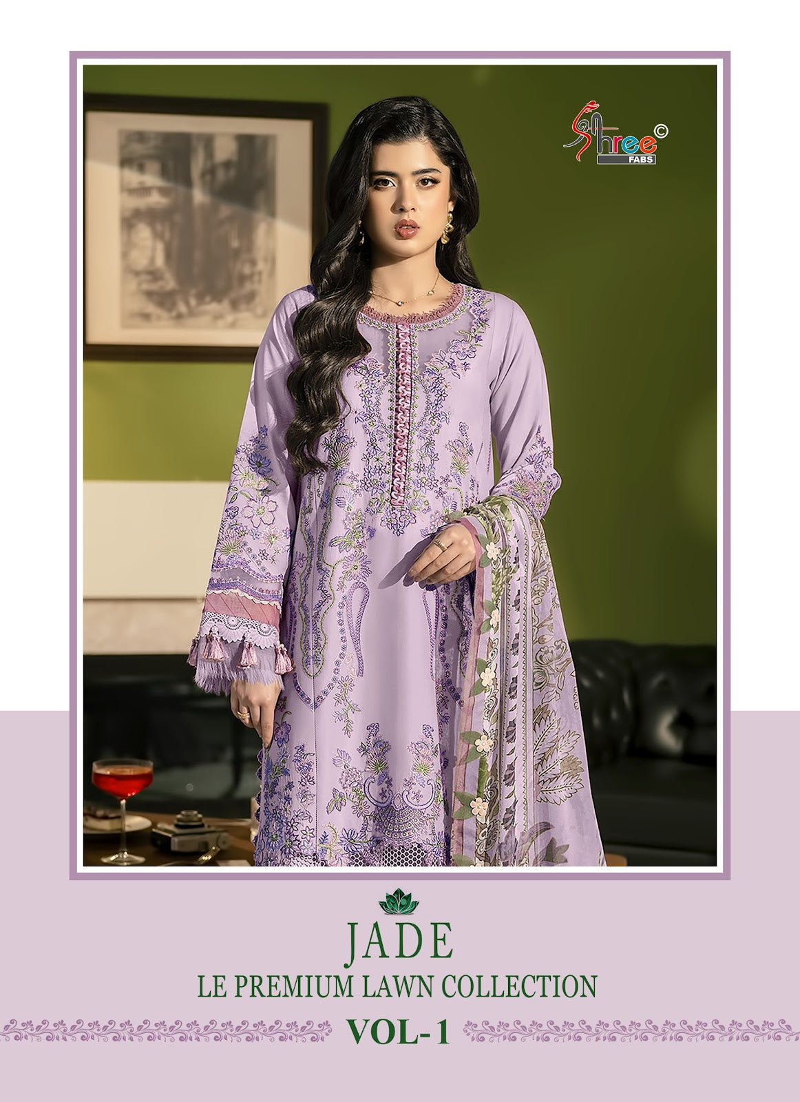 Jade Le Vol 1 Premium Lawn Collection Shree Fabs Cotton Pakistani Salwar Suits Manufacturer Gujarat