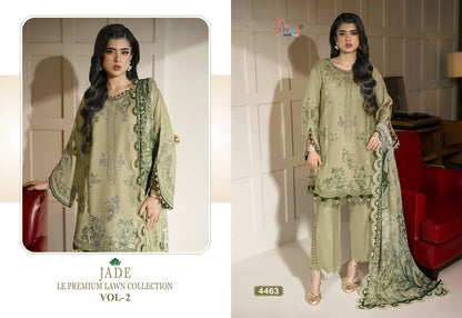 Jade Le Vol 2 Premium Lawn Collection Shree Fabs Cotton Pakistani Salwar Suits Exporter India