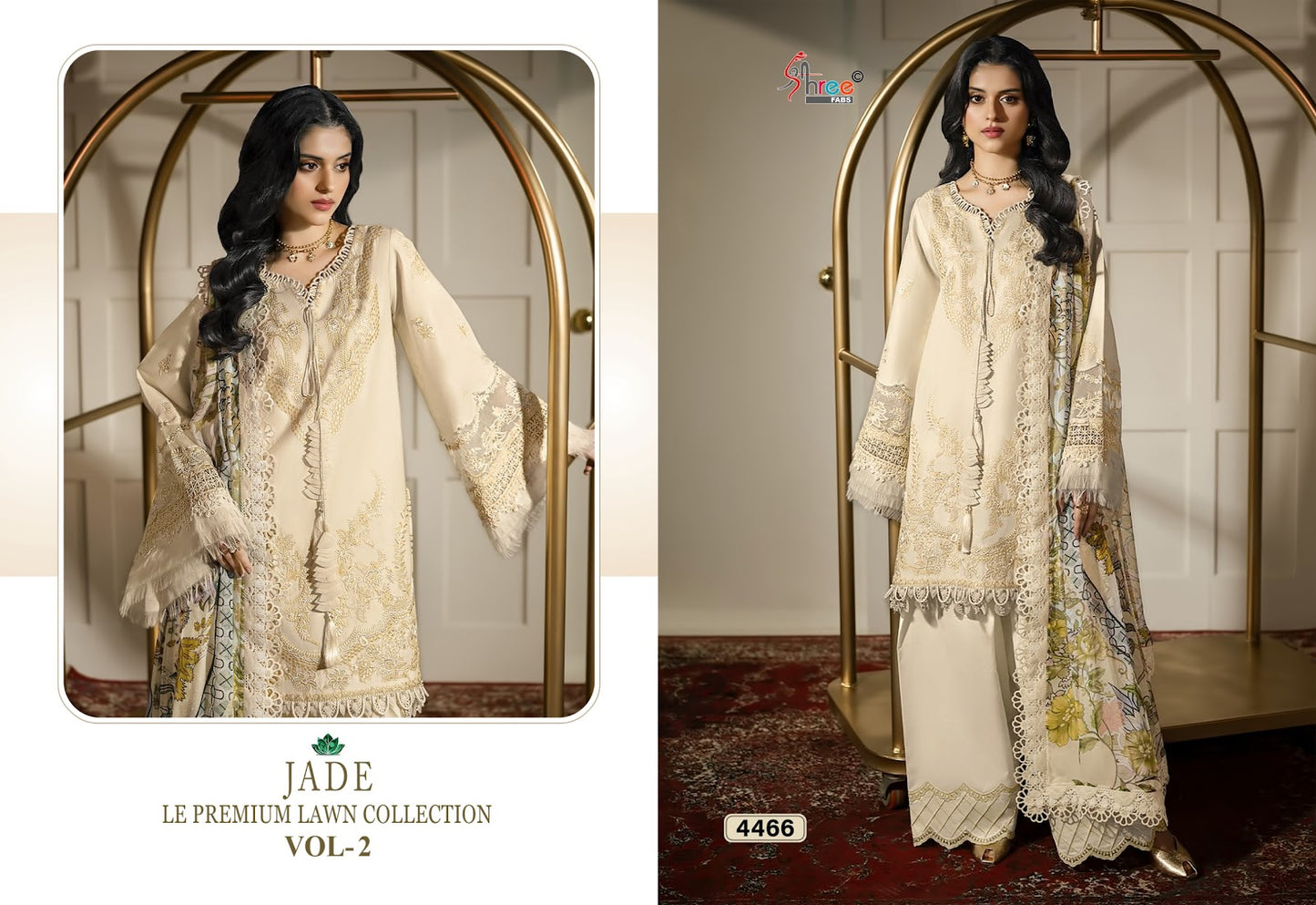 Jade Le Vol 2 Premium Lawn Collection Shree Fabs Cotton Pakistani Salwar Suits Exporter India