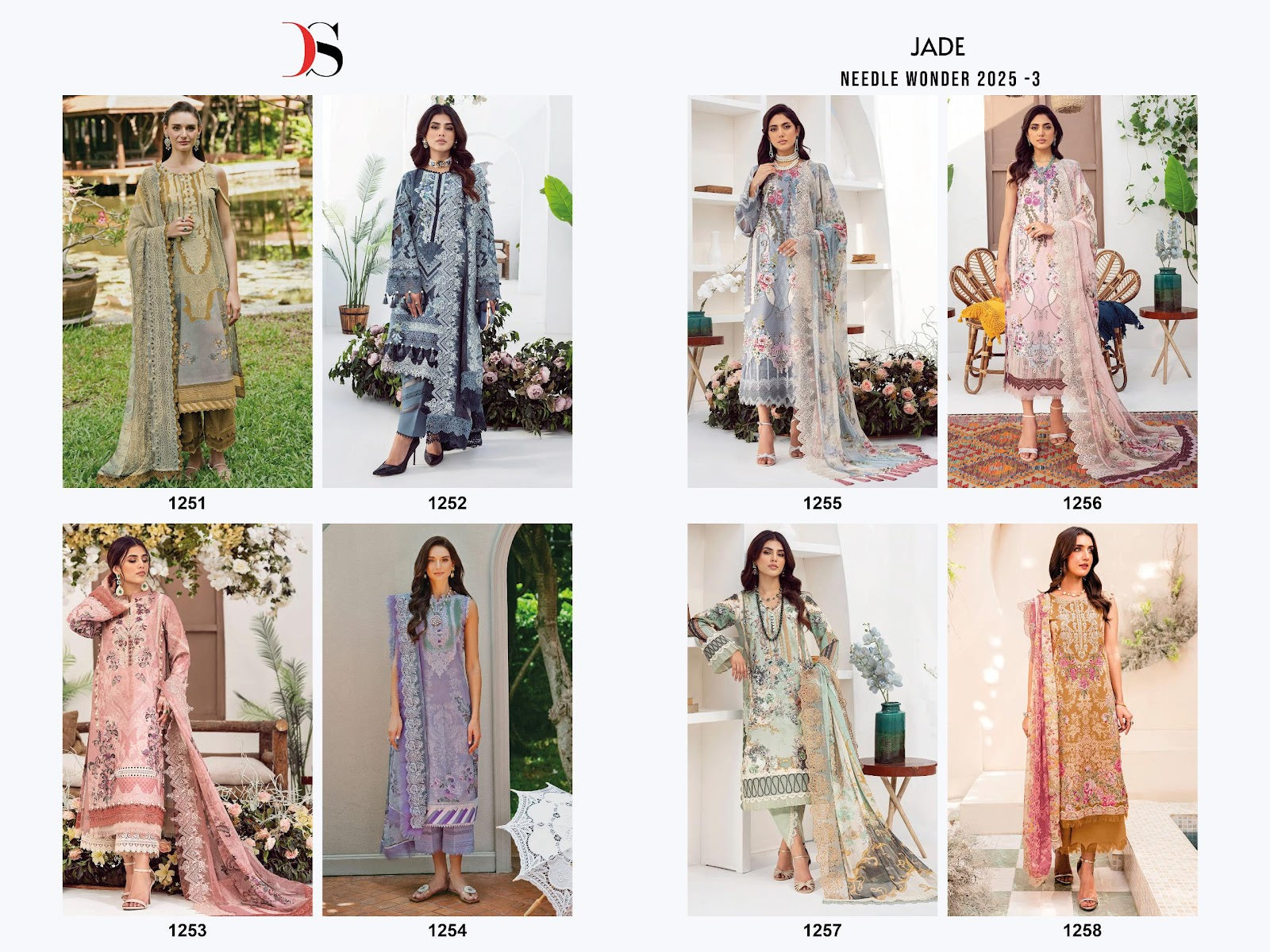 Jade Needle Wonder 2025-3 Deepsy Cotton Karachi Salwar Suits Wholesale