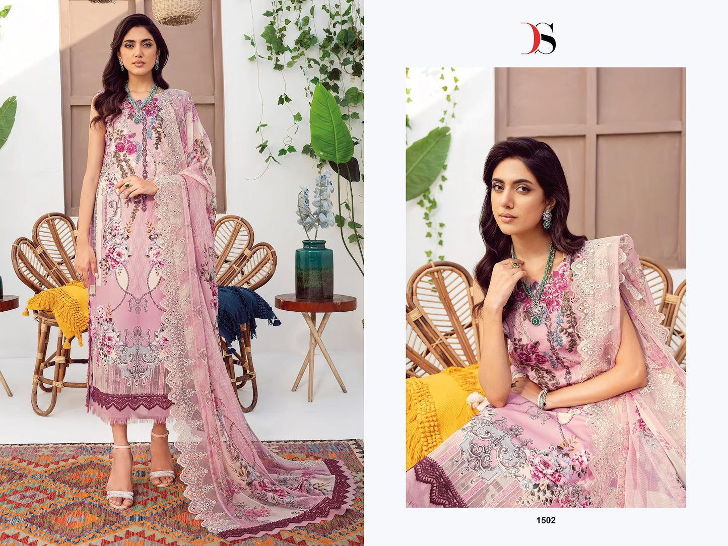 Jade Needle Wonder 2025-4 Deepsy Cotton Pakistani Patch Work Suits Supplier