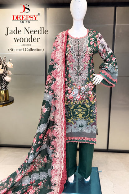 Jade Needle Wonder Deepsy Cotton Pakistani Readymade Suits Exporter Ahmedabad