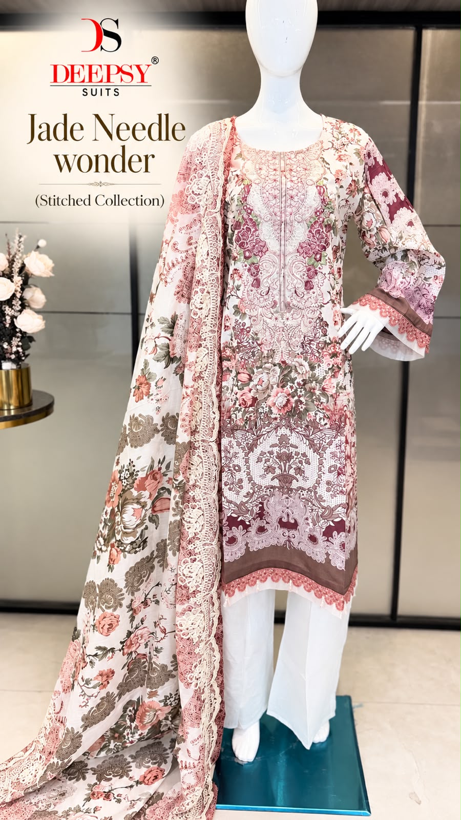 Jade Needle Wonder Deepsy Cotton Pakistani Readymade Suits Exporter Ahmedabad