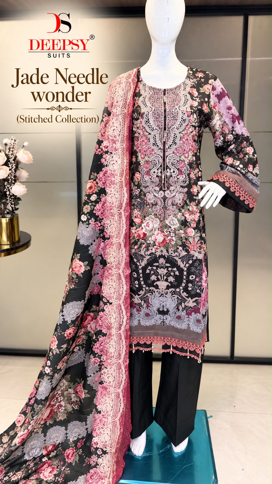Jade Needle Wonder Deepsy Cotton Pakistani Readymade Suits Exporter Ahmedabad