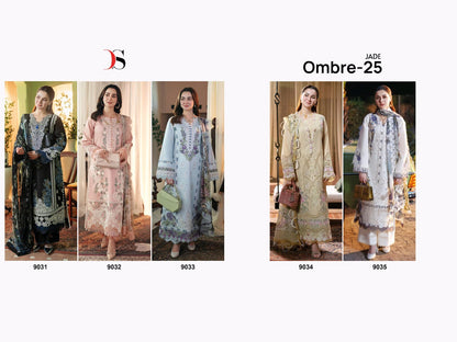 Jade Ombre 25 Deepsy Cotton Pakistani Salwar Suits Wholesaler India
