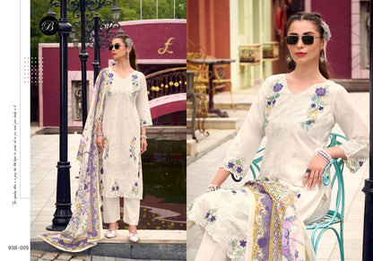 Jade Ombre Belliza Designer Studio Cotton Lawn Karachi Salwar Suits Exporter India