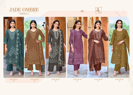 Jade Ombre Edition 2 Alok Cambric Lawn Karachi Salwar Suits Supplier