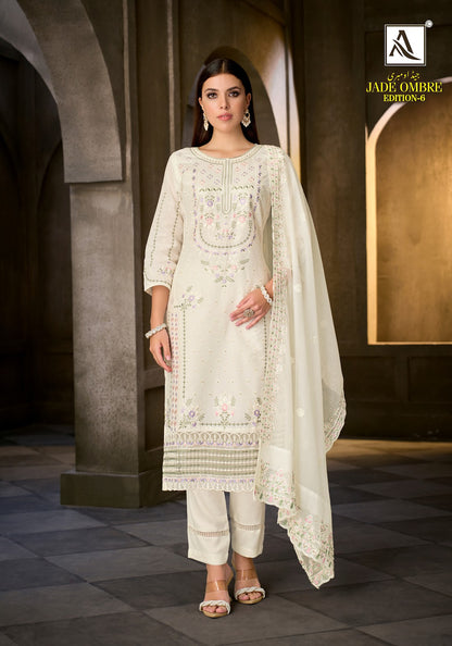 Jade Ombre Edition 6 Alok Cambric Lawn Karachi Salwar Suits Wholesale
