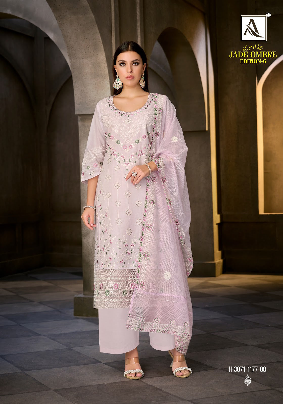 Jade Ombre Edition 6 Alok Cambric Lawn Karachi Salwar Suits Wholesale
