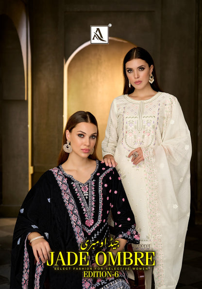 Jade Ombre Edition 6 Alok Cambric Lawn Karachi Salwar Suits Wholesale