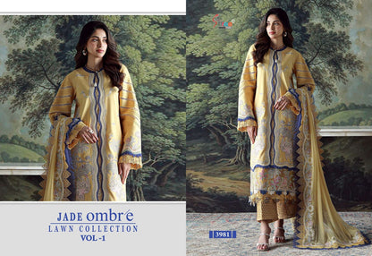 Jade Ombre Lawn Collection Vol 1 Shree Fabs Pure Cotton Pakistani Salwar Suits Wholesale Price