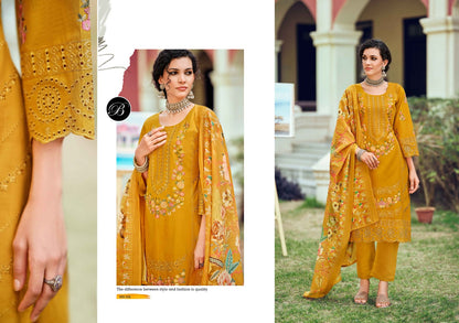 Jade Ombre Zoya Belliza Designer Studio Lawn Cotton Karachi Salwar Suits Wholesaler Ahmedabad