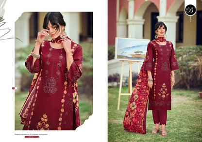 Jade Ombre Zoya Belliza Designer Studio Lawn Cotton Karachi Salwar Suits Wholesaler Ahmedabad