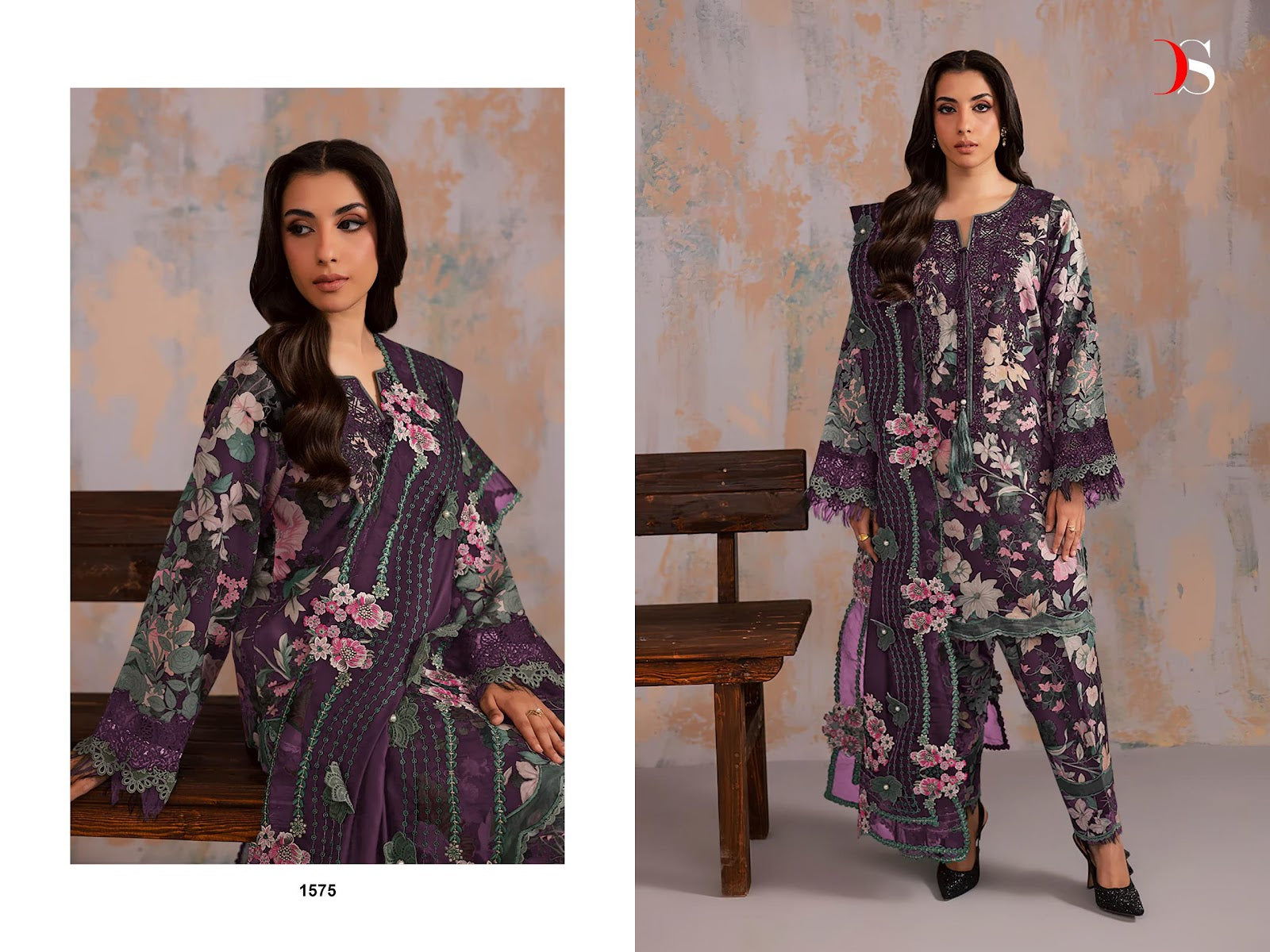 Jade Premium 2 Deepsy Viscose Rayon Pakistani Patch Work Suits Wholesaler India