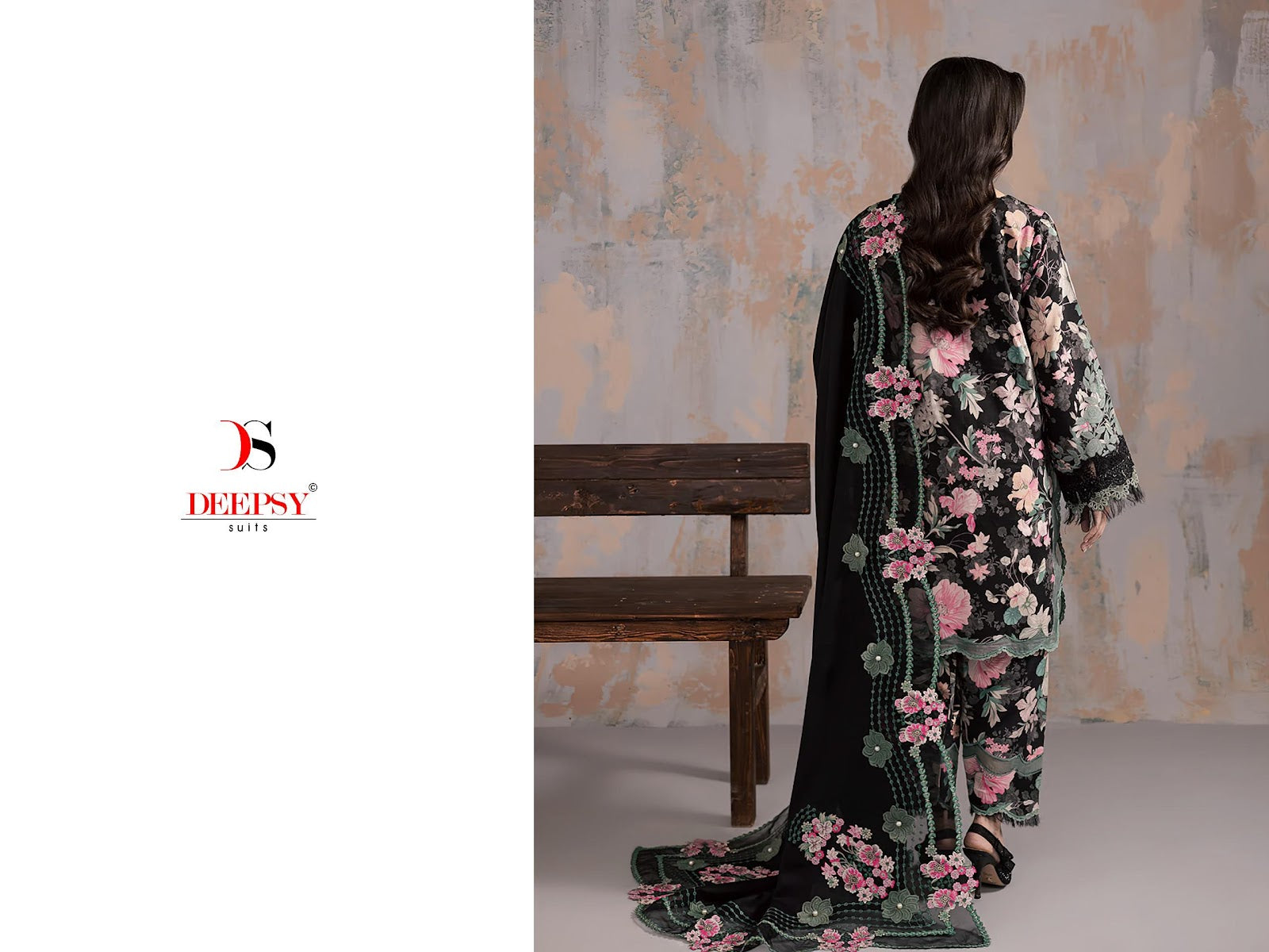 Jade Premium 2 Deepsy Viscose Rayon Pakistani Patch Work Suits Wholesaler India