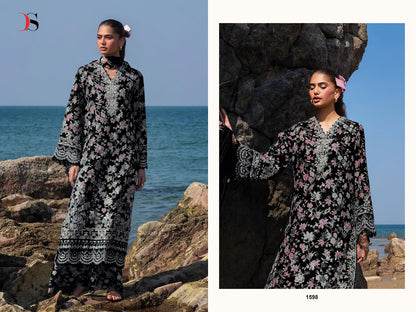 Jade Premium 3 Deepsy Cotton Pakistani Patch Work Suits Exporter Gujarat