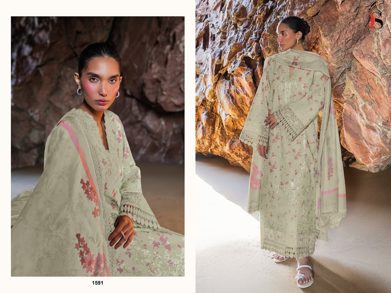 Jade Premium 4 Deepsy Cotton Pakistani Patch Work Suits Supplier Gujarat