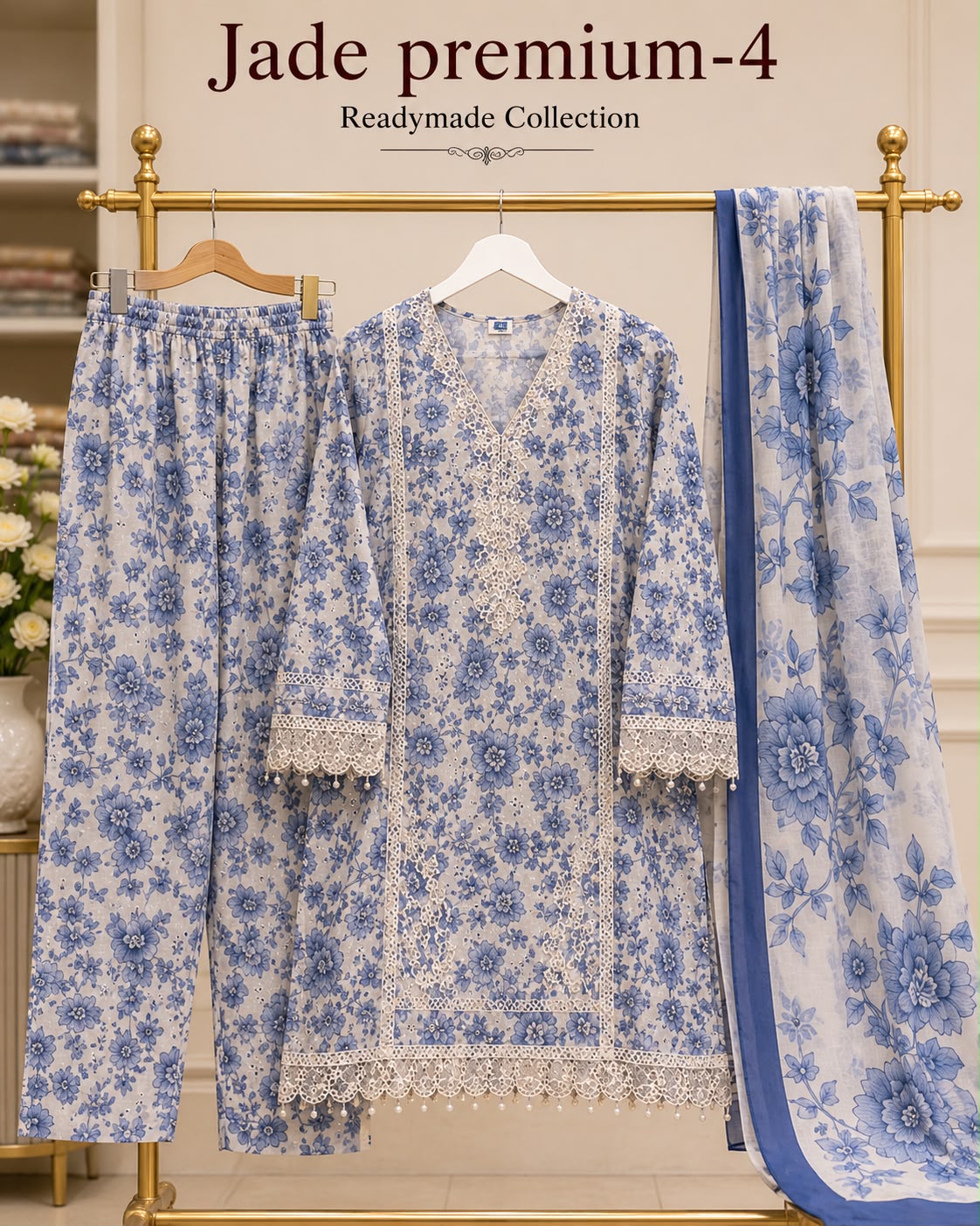 Jade Premium 4 Deepsy Cotton Pakistani Readymade Suits Supplier India