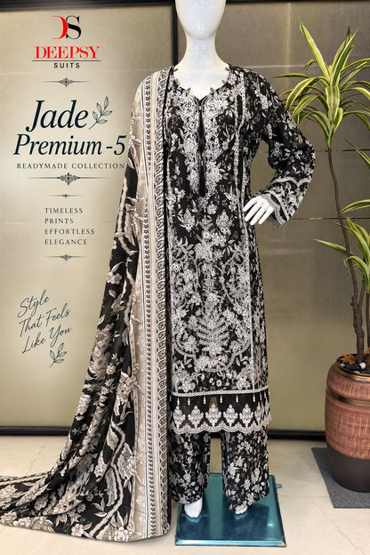 Jade Premium 5 Deepsy Lawn Pakistani Readymade Suits Manufacturer