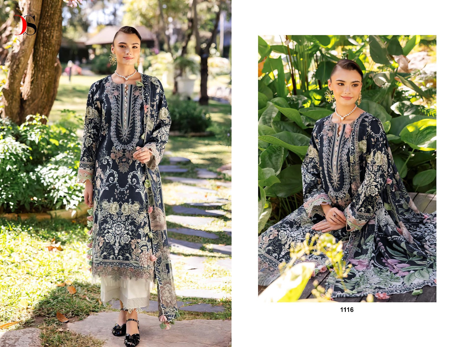 Jade Urban 25-2 Deepsy Cotton Pakistani Patch Work Suits Exporter India