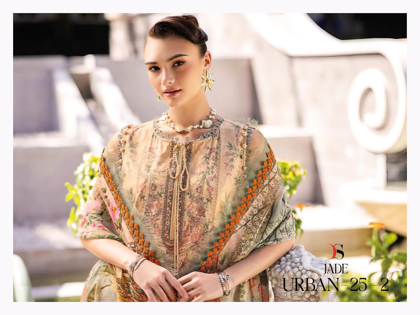 Jade Urban 25-2 Deepsy Cotton Pakistani Patch Work Suits Exporter India