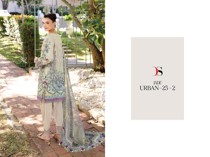 Jade Urban 25-2 Deepsy Cotton Pakistani Patch Work Suits Exporter India