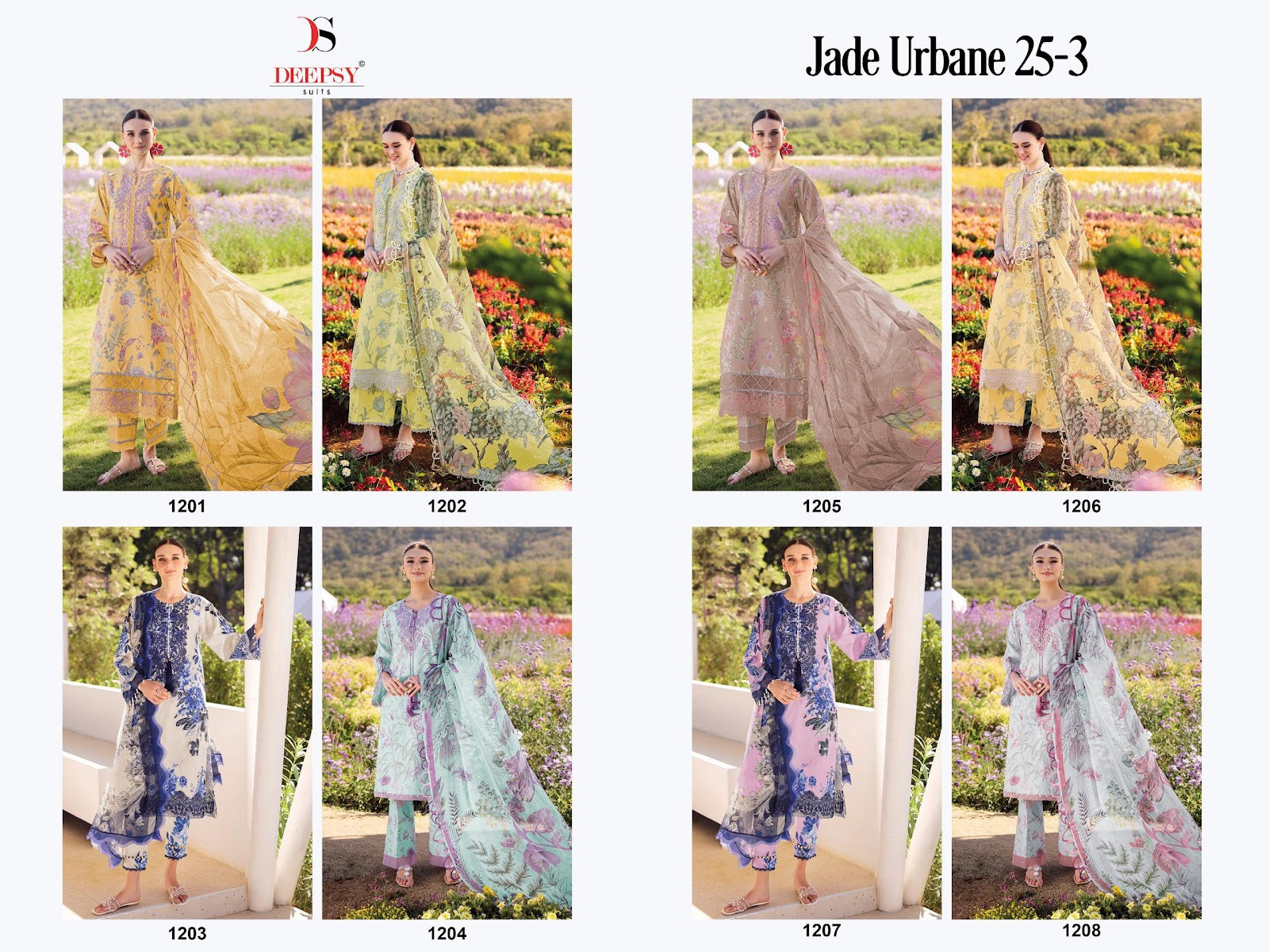 Jade Urban 25-3 Deepsy Cotton Karachi Salwar Suits Manufacturer India