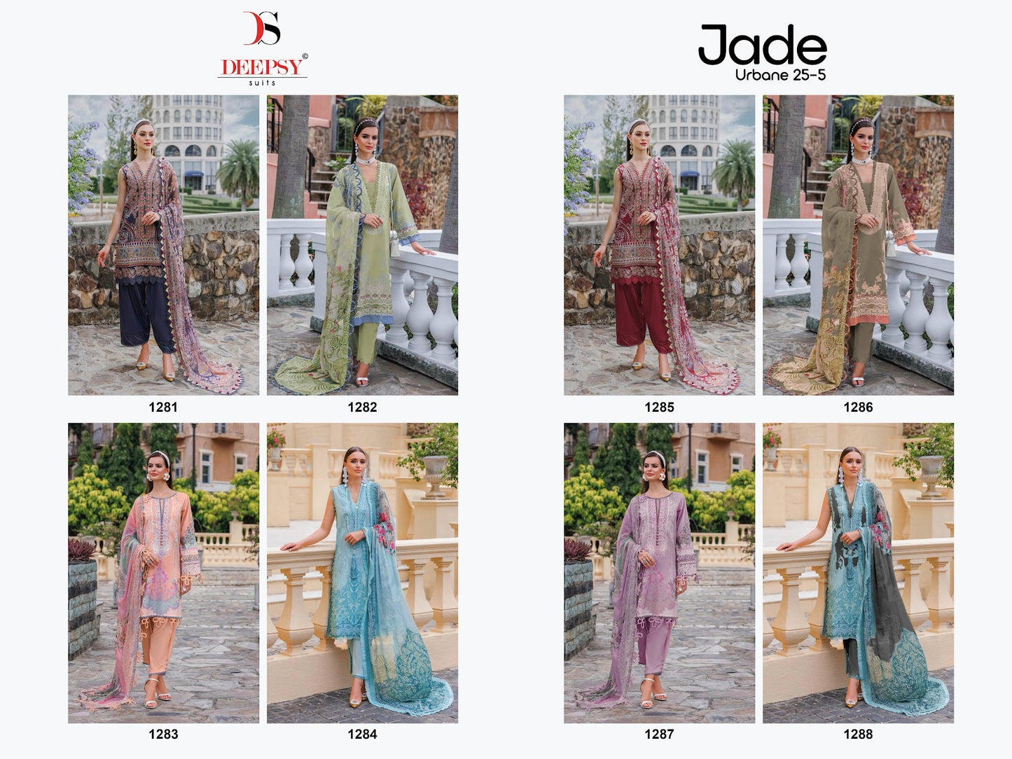 Jade Urbane 25-5 Deepsy Cotton Karachi Salwar Suits Supplier India