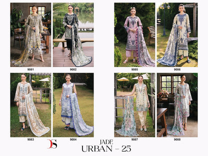 Jade Urban 25 Deepsy Pure Cotton Pakistani Salwar Suits Manufacturer