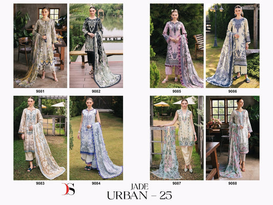 Jade Urban 25 Deepsy Pure Cotton Pakistani Salwar Suits Manufacturer