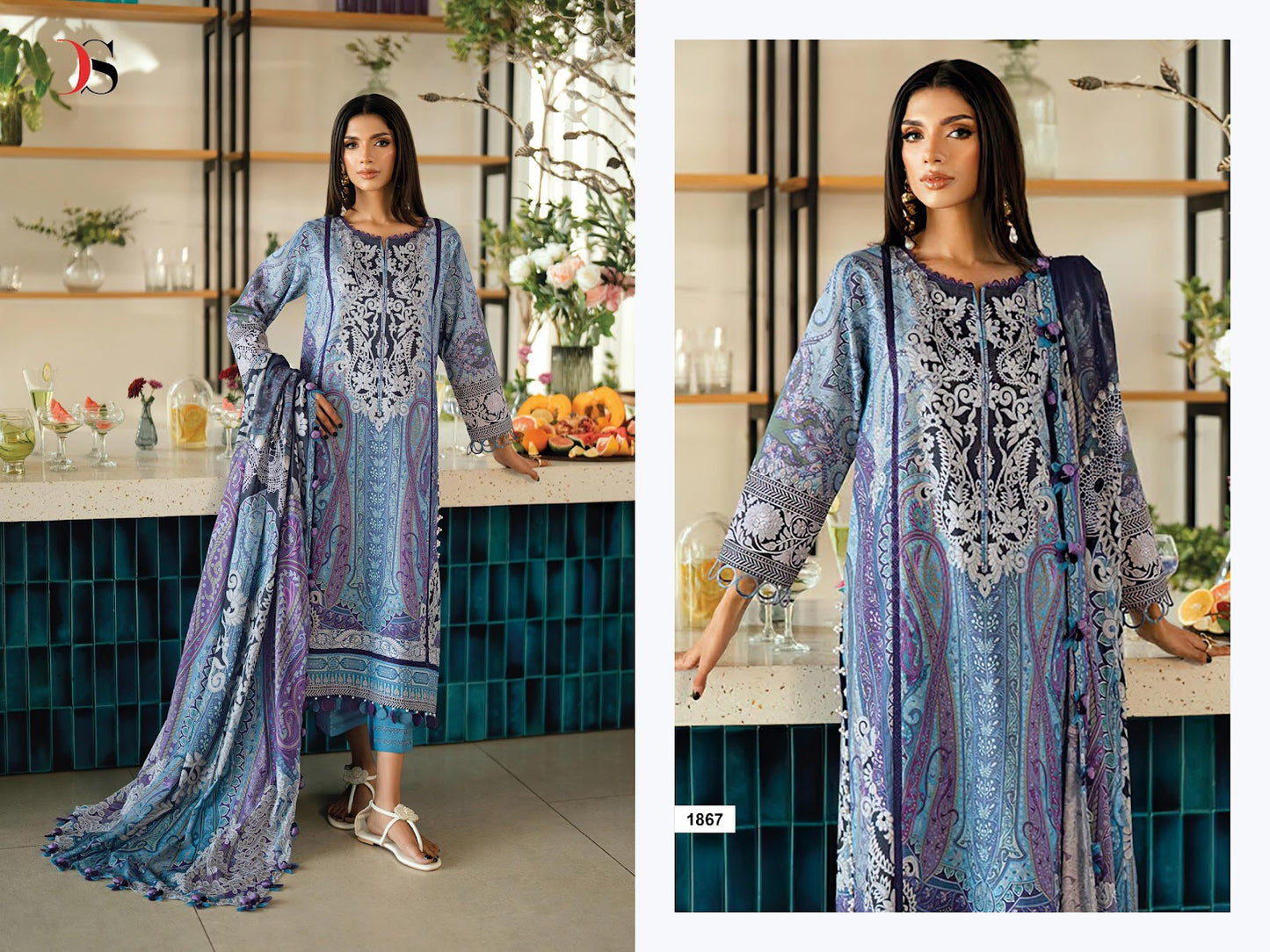 Jade Urban 9 Deepsy Cotton Pakistani Patch Work Suits Manufacturer Gujarat