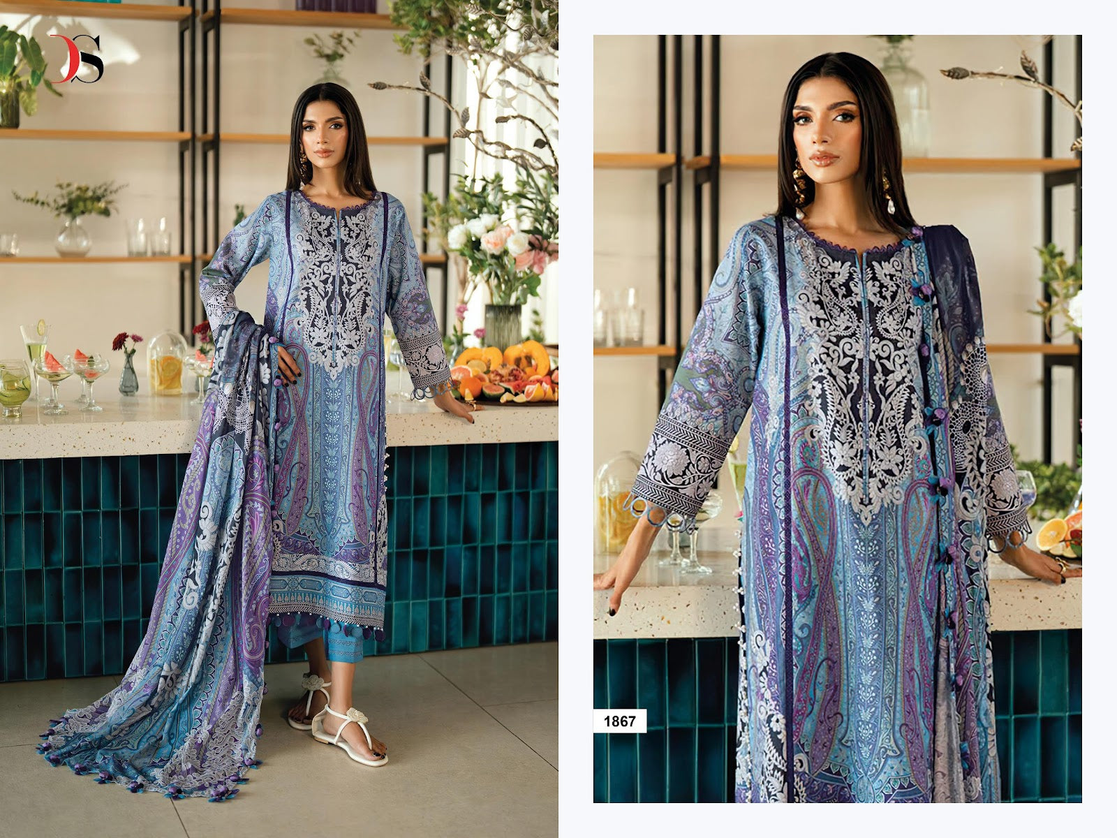 Jade Urban 9 Deepsy Cotton Pakistani Patch Work Suits Manufacturer Gujarat