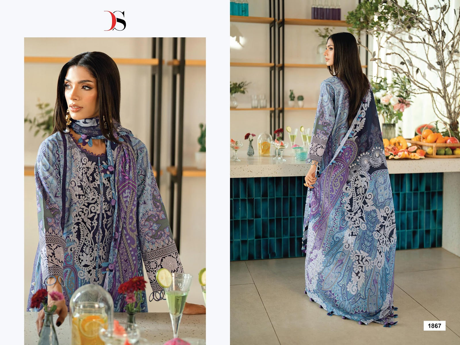 Jade Urban 9 Deepsy Cotton Pakistani Patch Work Suits Manufacturer Gujarat