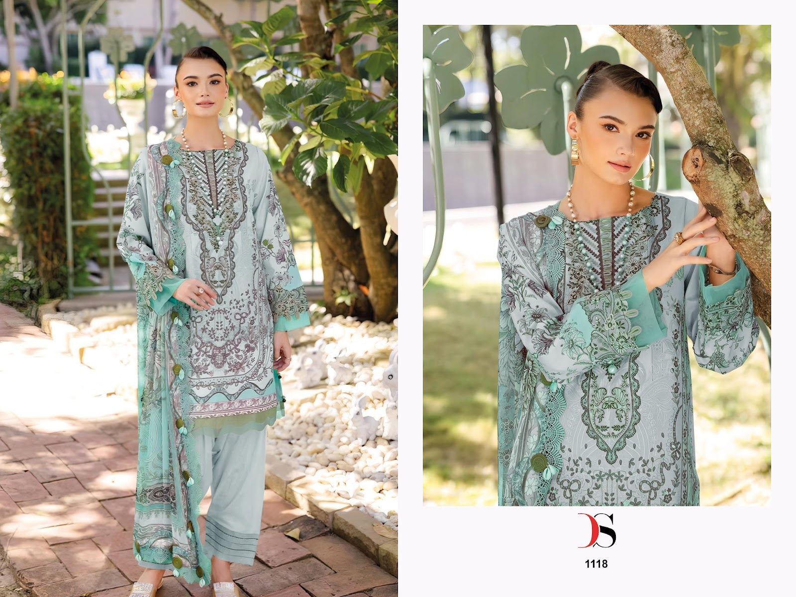 Jade Urban Lawn 25-2 Deepsy Pure Cotton Karachi Salwar Suits Manufacturer India