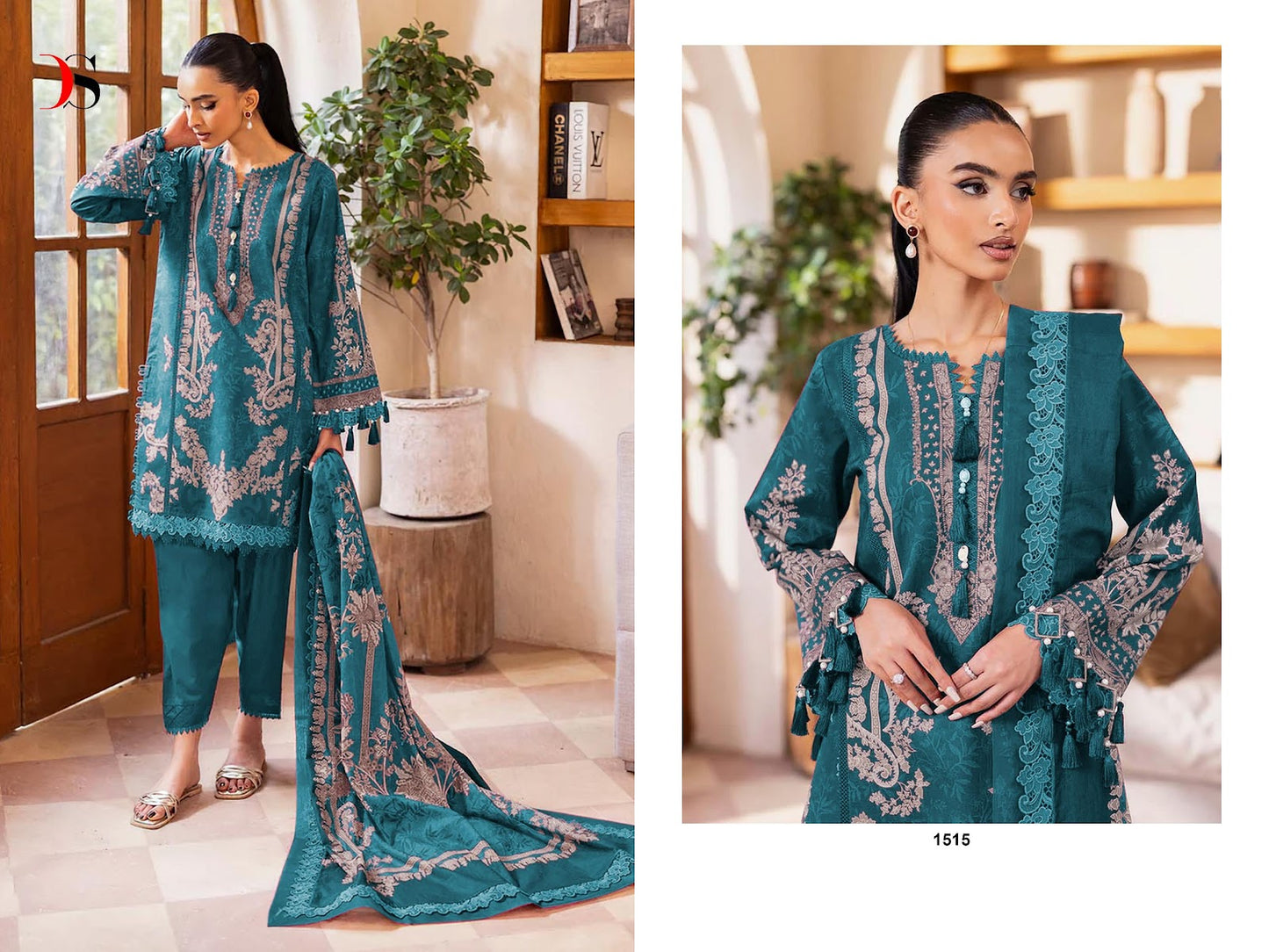 Jade Urbane 25-6 Deepsy Cotton Pakistani Patch Work Suits Supplier