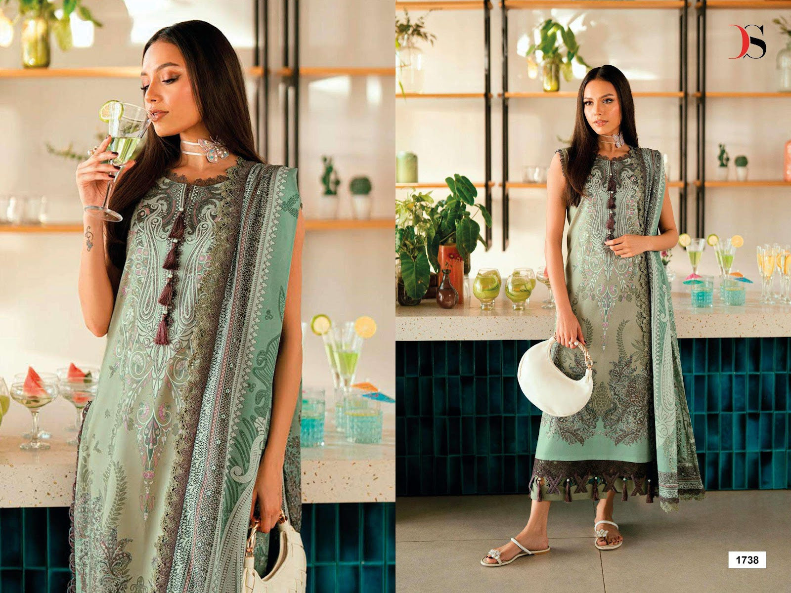 Jade Urbane 25-7 Deepsy Cotton Pakistani Patch Work Suits Manufacturer