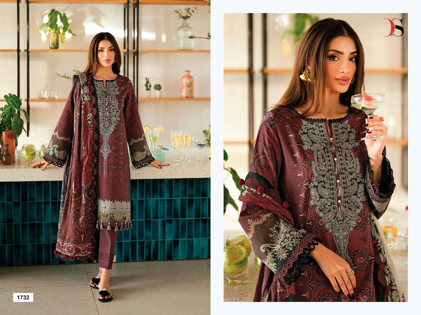 Jade Urbane 25-7 Deepsy Cotton Pakistani Patch Work Suits Manufacturer