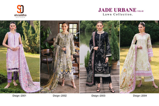 Jade Urbane Vol 2 Shraddha Designer Lawn Cotton Karachi Salwar Suits Wholesale Price