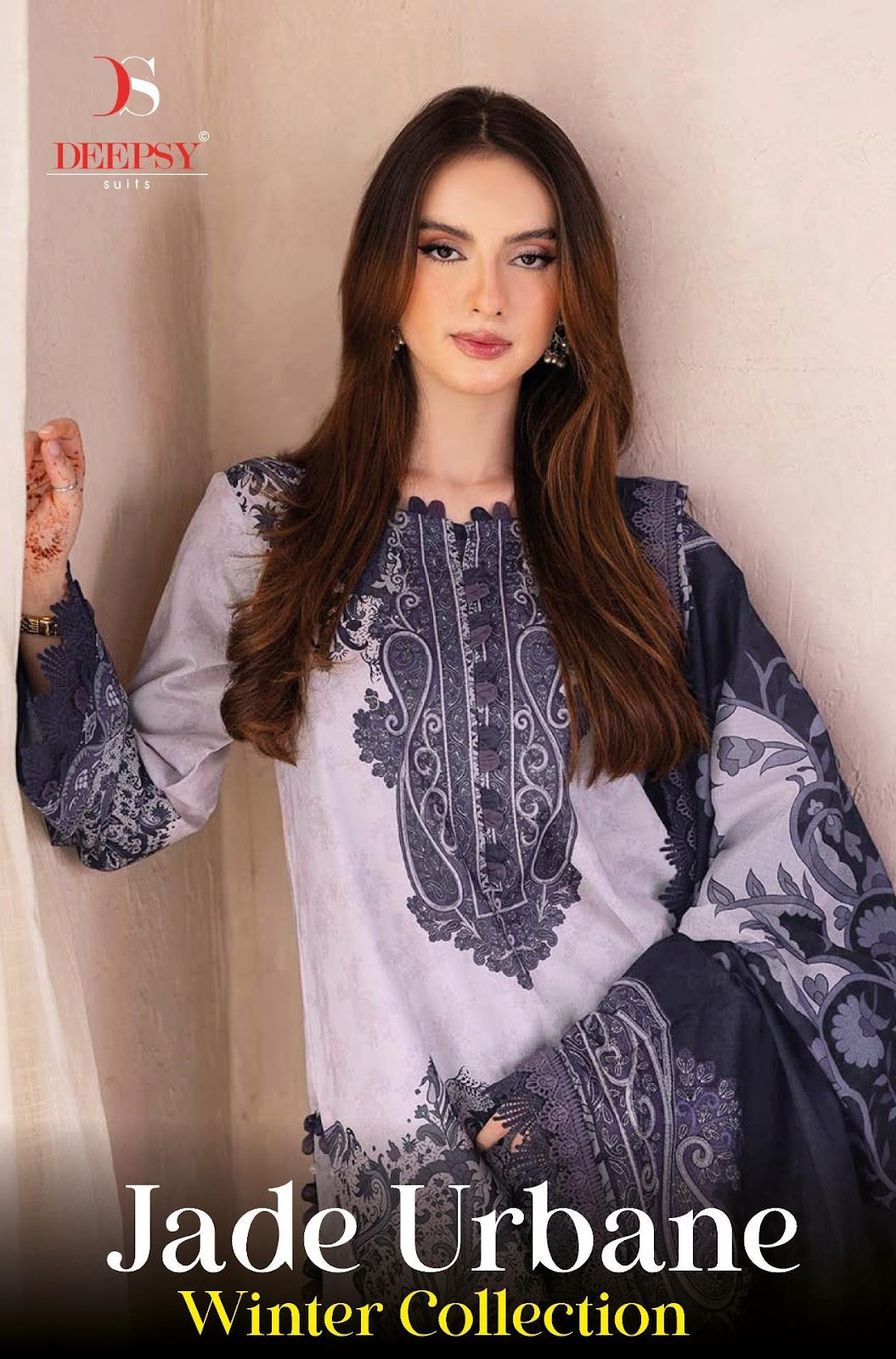 Jade Urbane Winter Collection Deepsy Pashmina Suits Manufacturer India