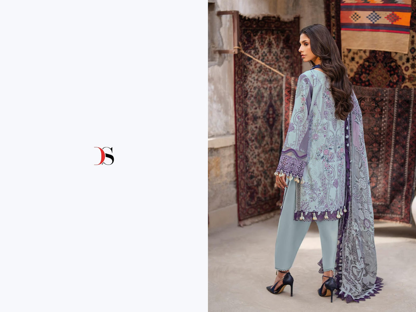 Jade Vol 5 Bliss Lawn Deepsy Cotton Pakistani Patch Work Suits Exporter