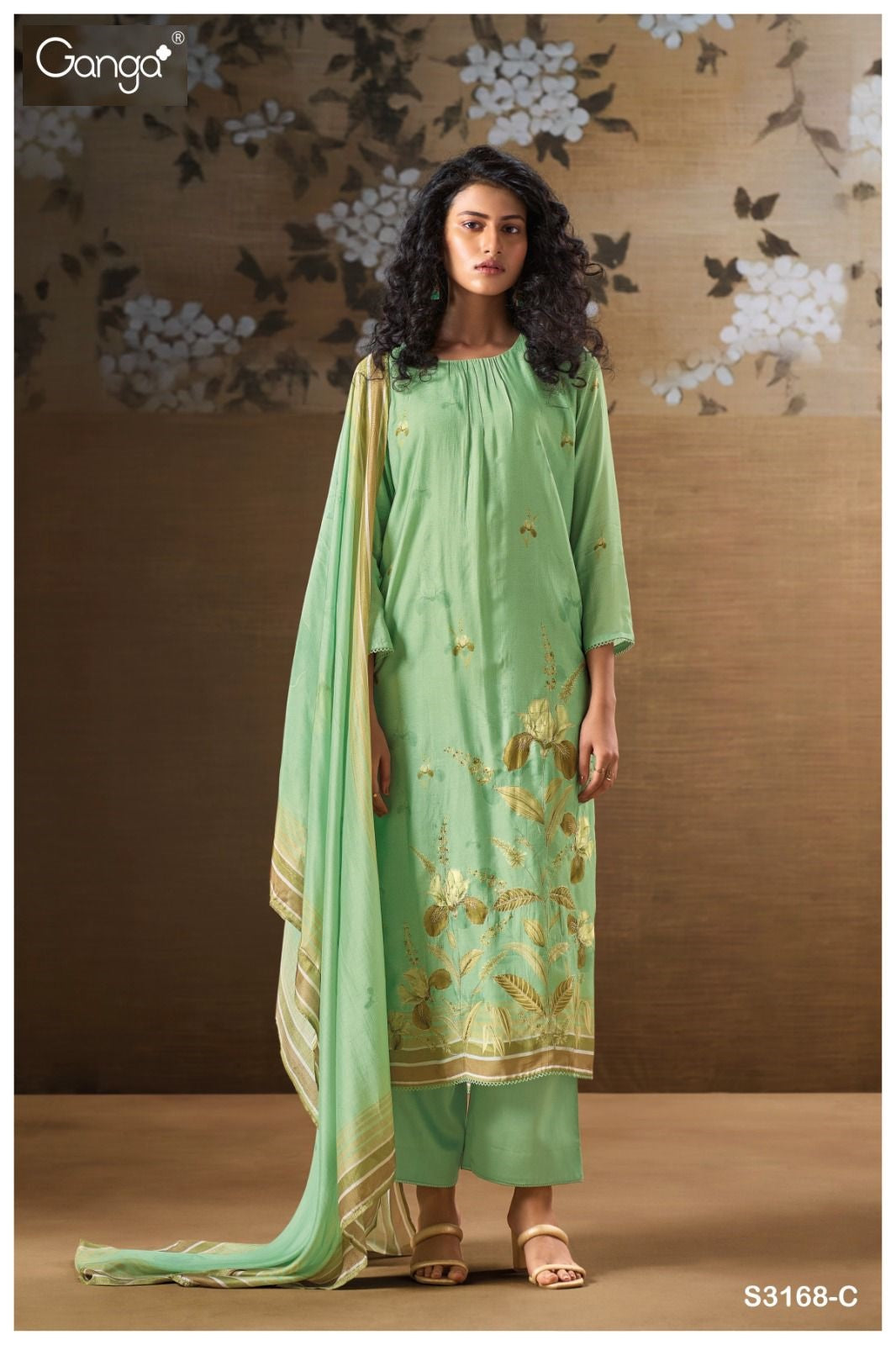 Jaera 3168 Ganga Premium Bemberg Plazzo Style Suits Wholesale