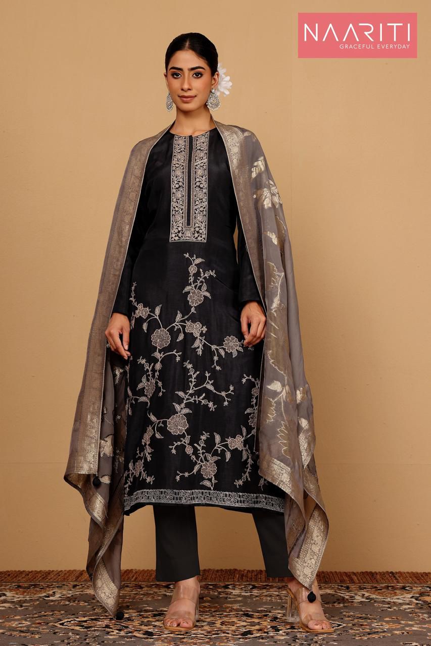 Jafnah Naariti Silk Pant Style Suits Manufacturer