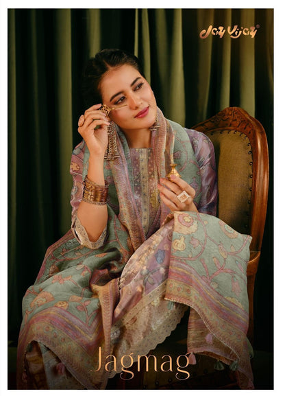 Jagmag Jay Vijay Tissue Pant Style Suits Manufacturer India