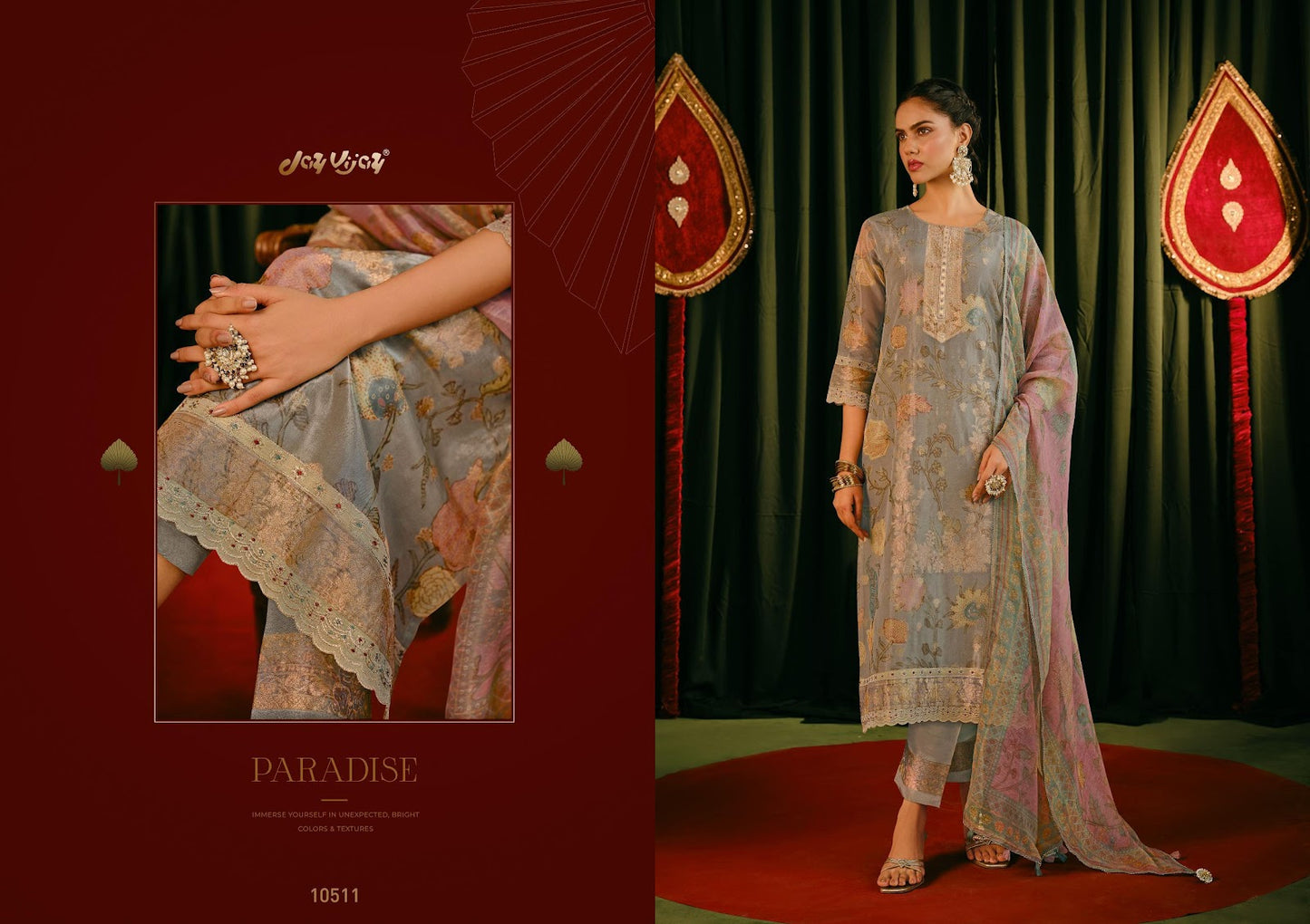 Jagmag Jay Vijay Tissue Pant Style Suits Manufacturer India