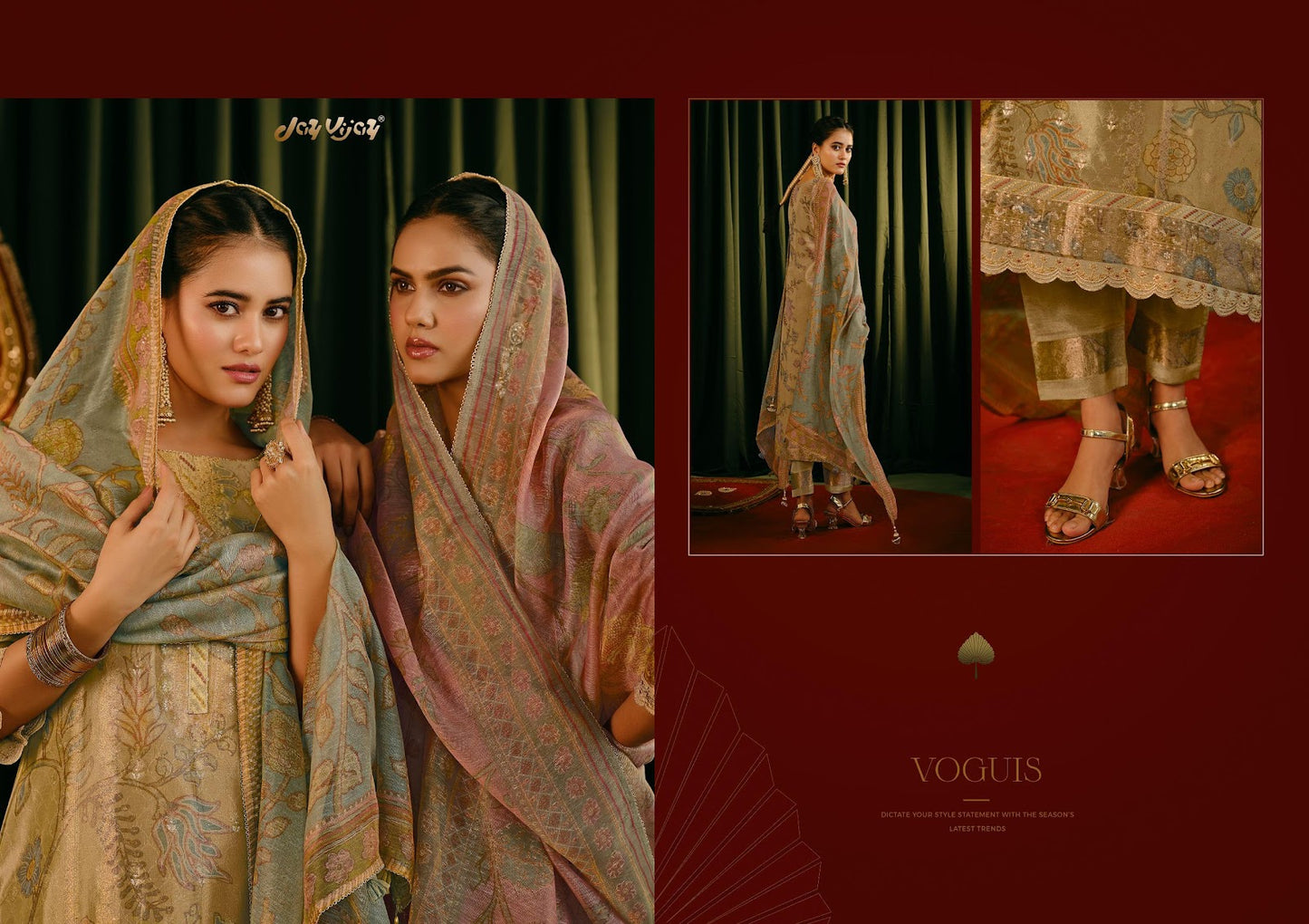 Jagmag Jay Vijay Tissue Pant Style Suits Manufacturer India