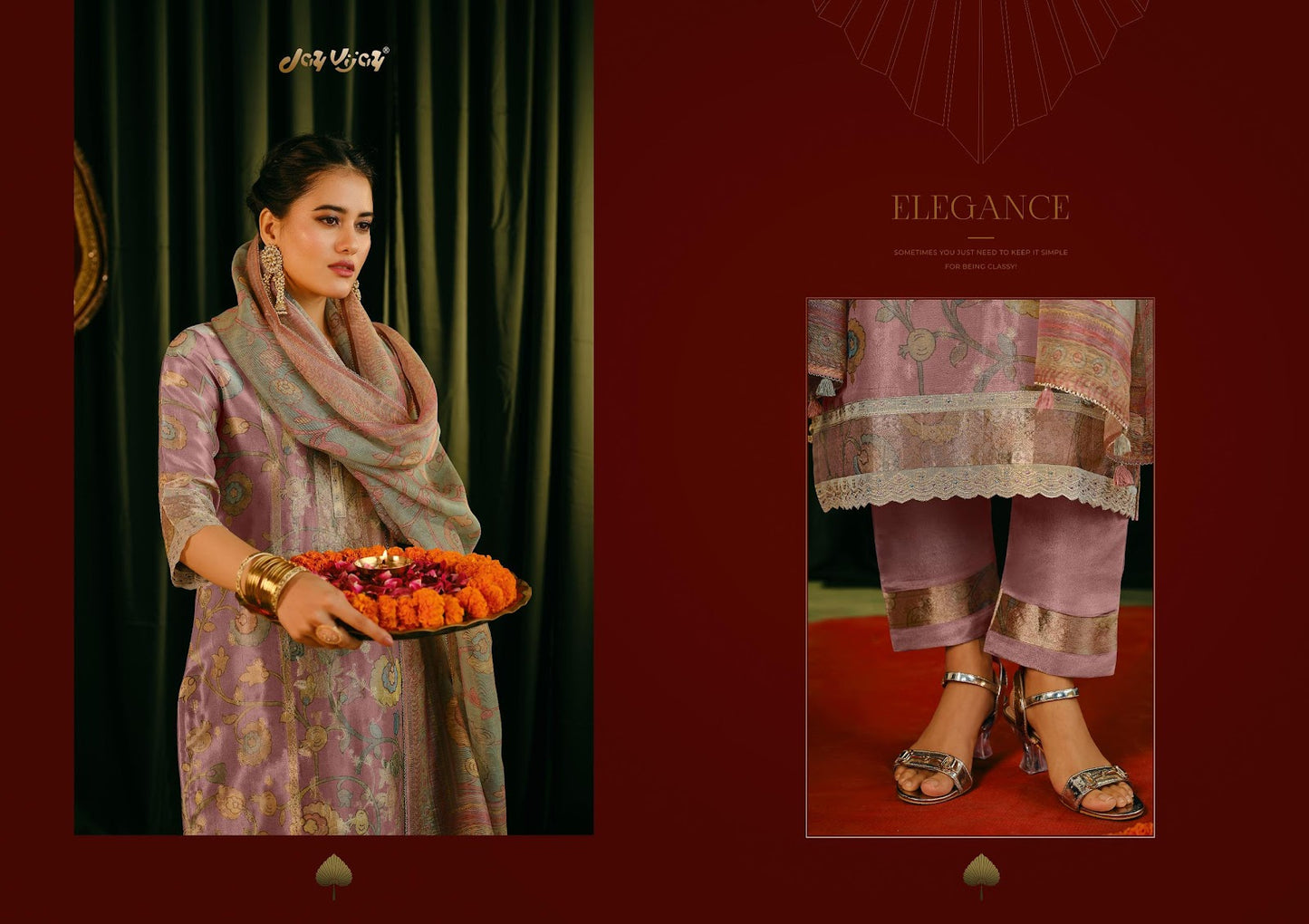 Jagmag Jay Vijay Tissue Pant Style Suits Manufacturer India