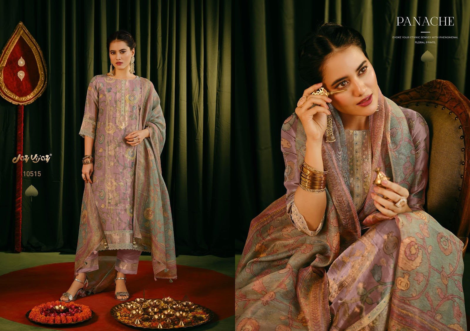 Jagmag Jay Vijay Tissue Pant Style Suits Manufacturer India