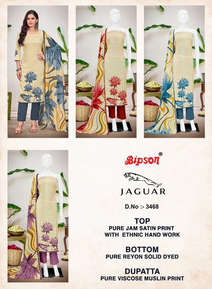Jaguar 3468 Bipson Prints Pure Jaam Pant Style Suits Wholesale Price